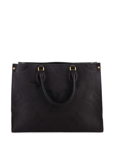 Louis Vuitton Pre-Owned OnTheGo Monogram Empreinte Giant MM tote bag Black KG50CYBNRJRWZD02