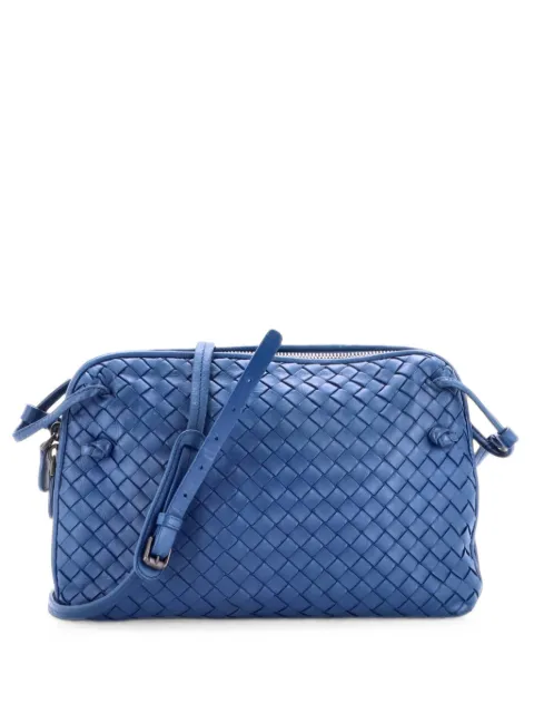 Bottega Veneta Pre-Owned Nodini Intrecciato Nappa Small crossbody bag Blue KSMVV31HKHPDWCTB