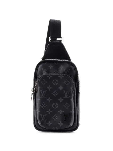 Louis Vuitton Pre-Owned Avenue Sling Bag NM Monogram Eclipse Canvas crossbody bag Black JZCRZBADMC56GGNV