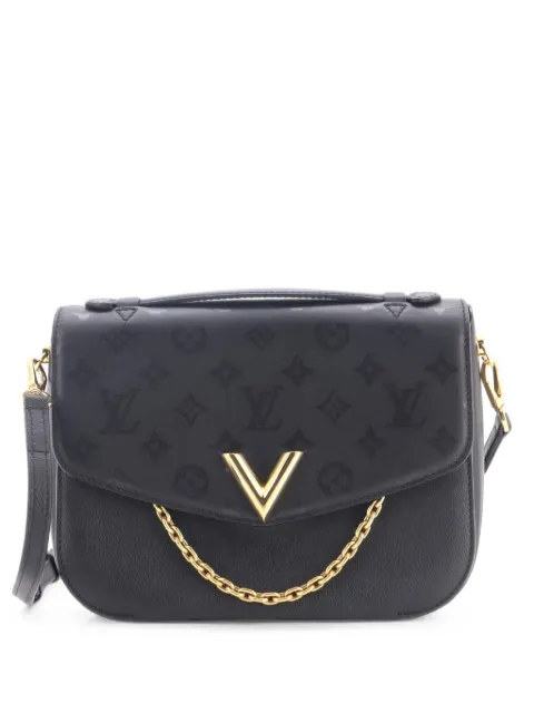 Louis Vuitton Pre-Owned Very Messenger Monogram Leather shoulder bag Black K4N591CMOZHX2KBD