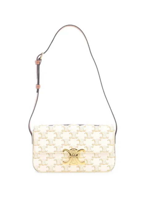 Celine Pre-Owned Triomphe East-West Triomphe Coated Canvas shoulder bag Neutrals C7HDJFTZUOL1F34A