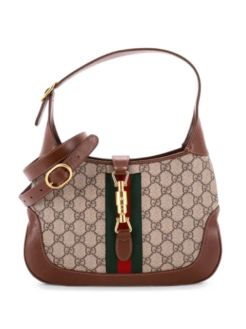 Gucci Pre-Owned Jackie 1961 GG Coated Canvas Small hobo bag Brown CK6KWKZ92CV1869O