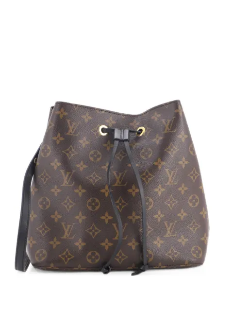 Louis Vuitton Pre-Owned NeoNoe Handbag Monogram Canvas with Leather MM bucket bag Brown BP8ZCWQ5R6W9PFG1