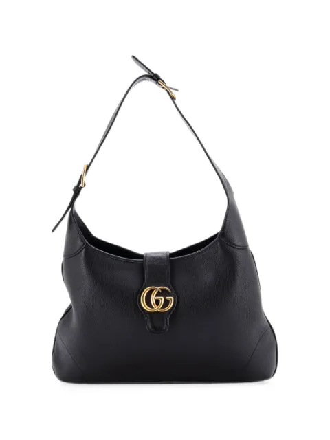 Gucci Pre-Owned Aphrodite Leather Large shoulder bag Black COU5BSC7VFI9PM4C