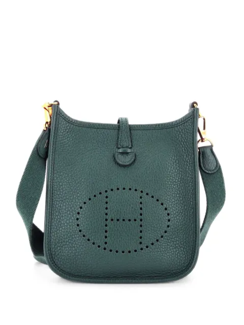 Hermès Pre-Owned Evelyne Bag Gen III Clemence TPM crossbody bag Green J64HL3H3KFK57W11