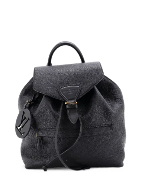 Louis Vuitton Pre-Owned Montsouris NM Monogram Empreinte Leather PM backpack Black ATVXQ3G285JU5M91