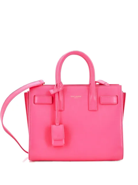 Saint Laurent Pre-Owned Sac de Jour Bag Leather Nano tote bag Pink J7GS8Y2K917GCYYU