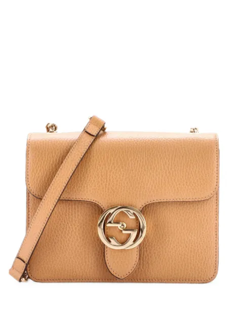 Gucci Pre-Owned Interlocking Leather Small shoulder bag Neutrals SD68SOHYY2DQ3XR5