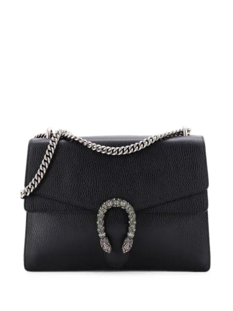 Gucci Pre-Owned Dionysus Bag Leather Medium shoulder bag Black S6PDQL7U5O0T24Q1