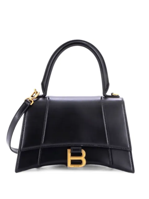 Balenciaga Pre-Owned Hourglass Top Handle Bag Leather Small satchel Black IXI4V0ITI4H4H0BV