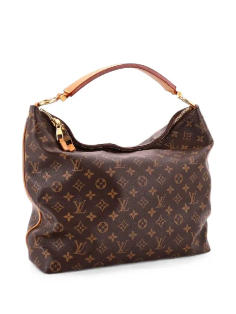 Louis Vuitton Pre-Owned Sully Handbag Monogram Canvas MM hobo bag Brown APKWKL7OOPF8Y3G7