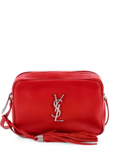 Saint Laurent Pre-Owned Lou Camera Bag Leather Small crossbody bag Red IMXJ0JPURYJHFPTU