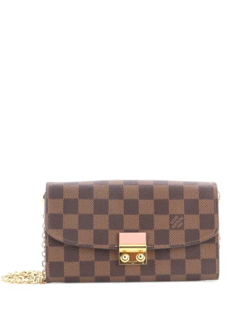 Louis Vuitton Pre-Owned Croisette Chain Wallet Damier crossbody bag Brown APBPZR9YM4GR353N