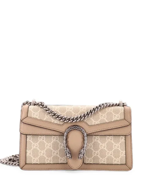 Gucci Pre-Owned Dionysus Bag GG Coated Canvas with Leather Small shoulder bag Neutrals 6UYOB6IEAZI2O3LM