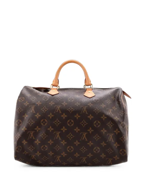 Louis Vuitton Pre-Owned Speedy Handbag Monogram Canvas 35 satchel Brown AJW32YKKW9E6UA1H