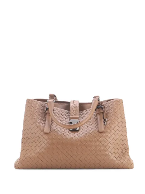 Bottega Veneta Pre-Owned Roma Bag Intrecciato Nappa Medium tote bag Brown 6EISMN9CDAWOB2KA
