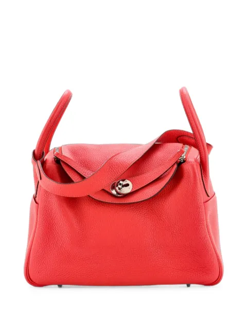 Hermès Pre-Owned Lindy Bag Clemence 30 shoulder bag Red A5213Z5NI0KUJJBT