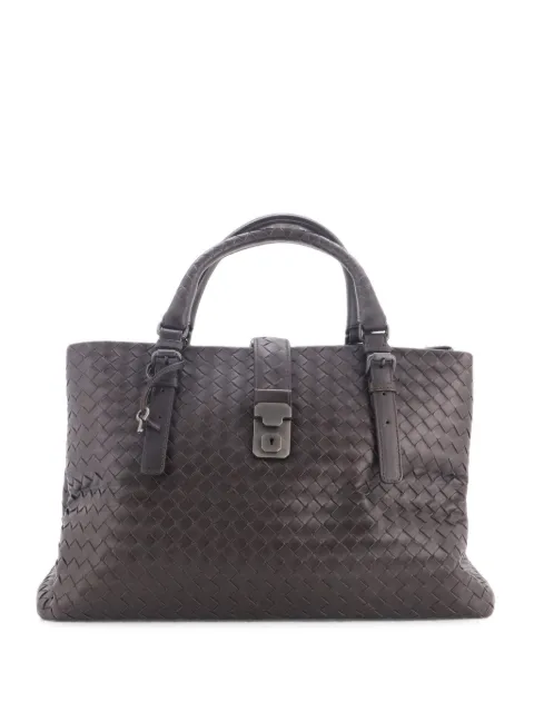 Bottega Veneta Pre-Owned Roma Bag Intrecciato Nappa Medium tote bag Brown Z8FH47SUHQ0JVYWZ
