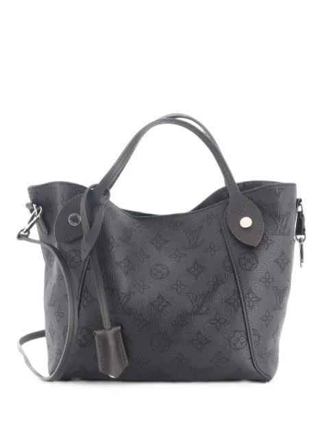 Louis Vuitton Pre-Owned Hina Handbag Mahina Leather PM shoulder bag Black YGSNDF1RBE13HD8Z
