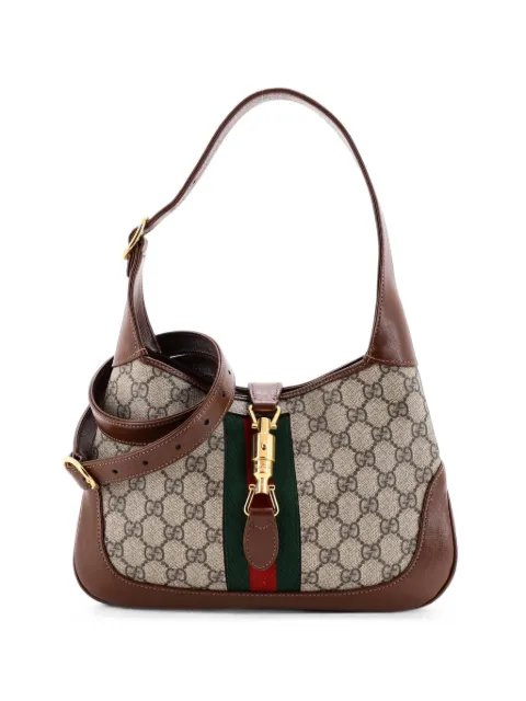 Gucci Pre-Owned Jackie 1961 GG Coated Canvas Small hobo bag Brown WGKLKTCTW15AR21B