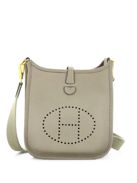Hermès Pre-Owned Evelyne Bag Gen III Clemence TPM crossbody bag Green POG63DK4OYLQUTUY