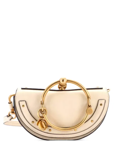 Chloé Pre-Owned Nile Leather Mini crossbody bag Neutrals V2NEOFBNSV15ZUW1