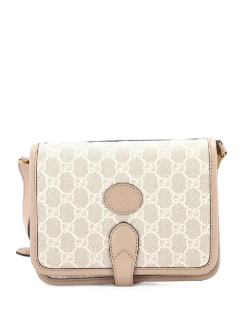 Gucci Pre-Owned Interlocking G Patch Messenger Bag GG Coated Canvas Mini crossbody bag Neutrals PE3Q1HXZ3AC640J3