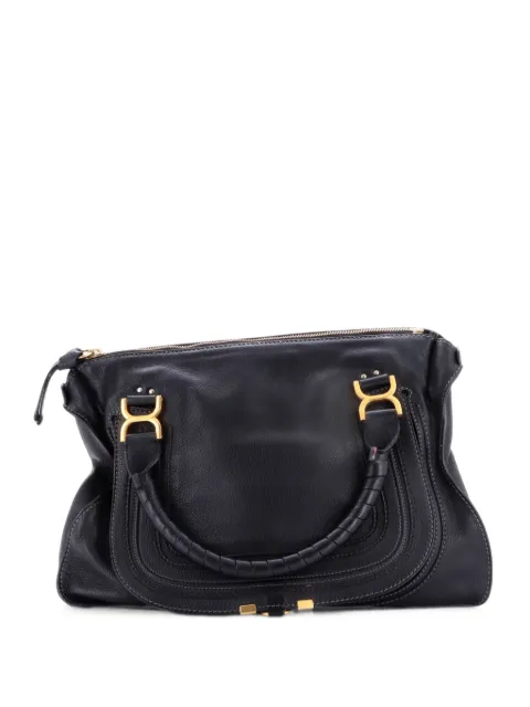 Chloé Pre-Owned Marcie Leather Large shoulder bag Black UUVG7TMM13LXAHCH
