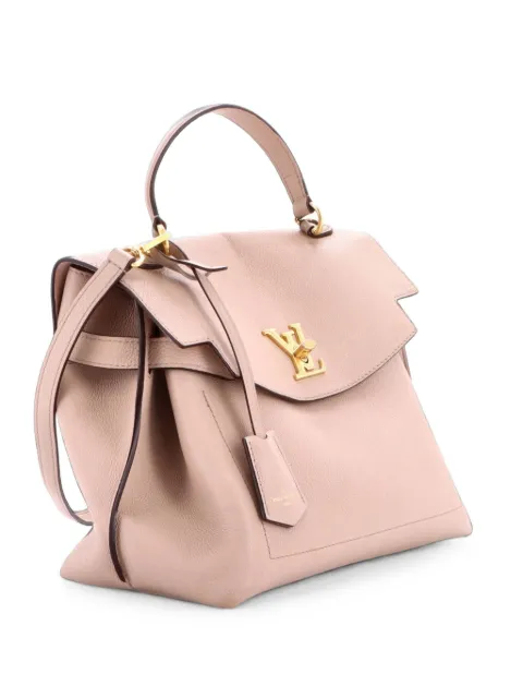 Louis Vuitton Pre-Owned Lockme Ever Handbag Leather MM satchel Neutrals H0IMEGSWHCCGGGV0