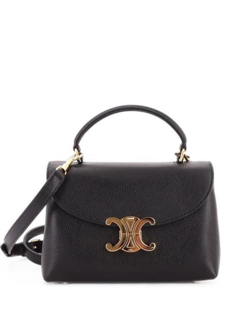 Celine Pre-Owned Nino Top Handle Bag Leather Teen satchel Black BATJDARSEO2DJ56V