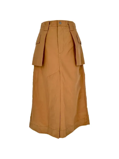 GANNI cargo midi skirt Orange RFCPUGBCL788741W