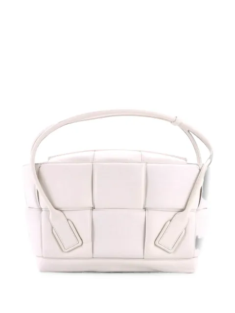 Bottega Veneta Pre-Owned Arco Bag Padded Maxi Intrecciato Leather Large tote bag White 7ZBWJ67H95TANXGB