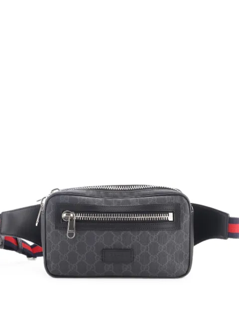 Gucci Pre-Owned Soft Zip GG Coated Canvas Small belt bag Black 7KLT67TE3KSO1XG1