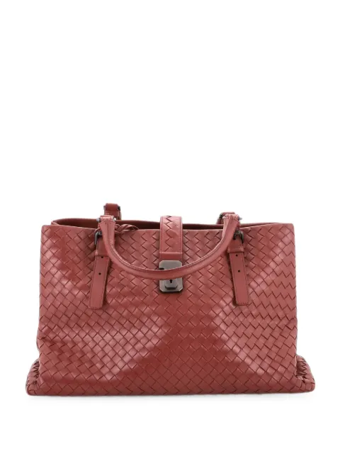 Bottega Veneta Pre-Owned Roma Bag Intrecciato Nappa Medium tote bag Red QZSRRB4949851MD5