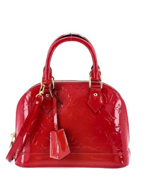 Louis Vuitton Pre-Owned Alma Handbag Monogram Vernis BB shoulder bag Red ZH1G9O4I14HJ57GW
