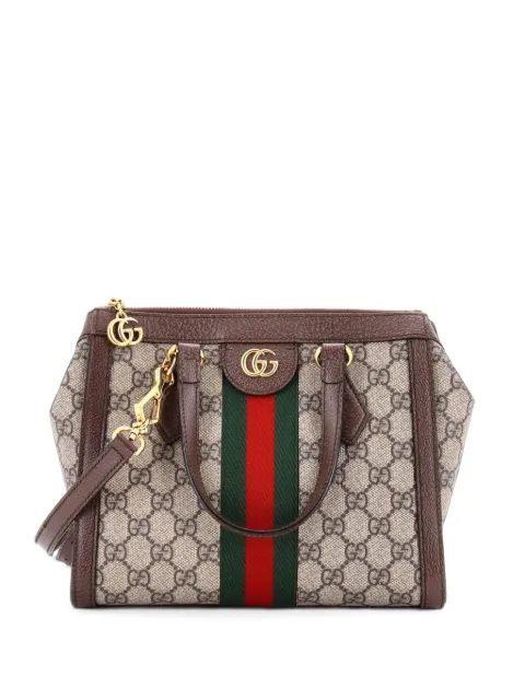Gucci Pre-Owned Ophidia Top Handle GG Coated Canvas Small tote bag Brown ZEZHAS370H9W2N1K