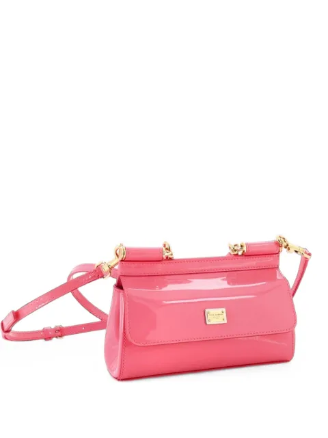 Dolce & Gabbana Pre-Owned East West Miss Sicily Bag Patent Small satchel Pink 5GWTARWWKDYX6ZOF