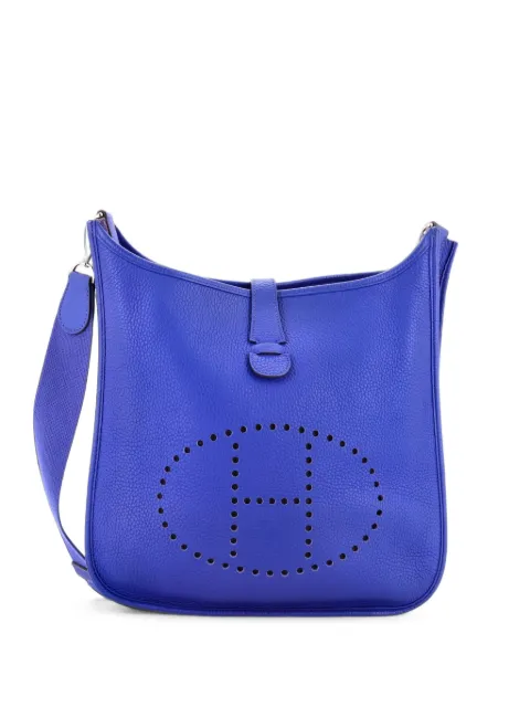Hermès Pre-Owned Evelyne Bag Gen III Clemence GM crossbody bag Blue 35FEDM0SW08Z6GPI