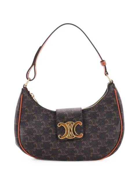 Celine Pre-Owned Ava Triomphe Bag Triomphe Coated Canvas shoulder bag Brown 3FYHBV3U6ESTPPBE