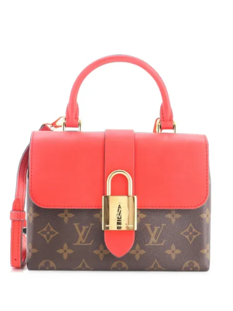 Louis Vuitton Pre-Owned Locky Handbag Monogram Canvas with Leather BB satchel Red 166QQSH4QR50A52U
