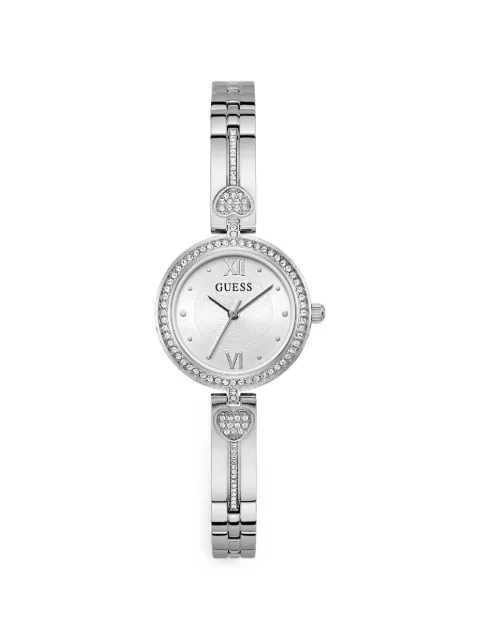 GUESS USA logo-detail 27mm watch Silver GW0655L1