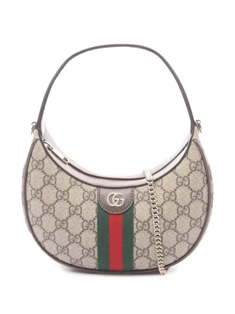 Gucci Pre-Owned 2000-2015 Small GG Supreme Web Ophidia satchel Neutrals MX6J0B4HREWEXW13