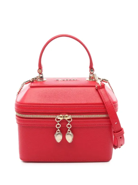Bvlgari Pre-Owned 2015-2026 Leather Serpenti Forever Vanity Bag satchel Red CUWZT1ZK6973LH46
