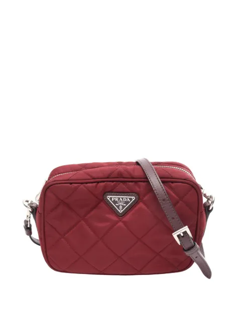 Prada Pre-Owned 2019-2026 Impuntu Tessuto crossbody bag Red HNIFHLNPSRFTXBCO