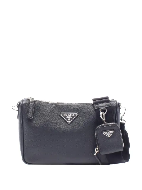 Prada Pre-Owned 2013-2026 Saffiano crossbody bag Black TEVQKLFC2EV64E7F