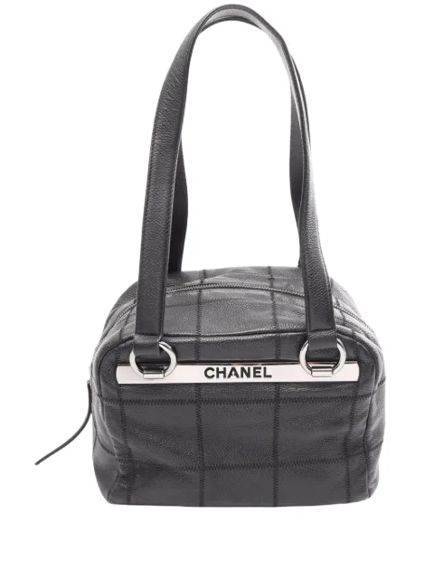CHANEL Pre-Owned 2004-2005 Small Choco Bar Caviar shoulder bag Black TMWMYSSIFHCRTMRM