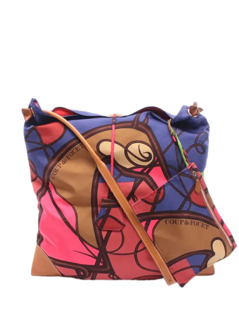 Hermès Pre-Owned 2013 Silk and Barenia Coup de Fouet Silky City 38 crossbody bag Pink V65GFDIROLYLTJ0P
