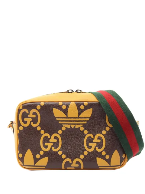 Gucci Pre-Owned 2000-2015 Adidas Small GG Calfskin crossbody bag Brown S6VRAK2RGB1WF39S