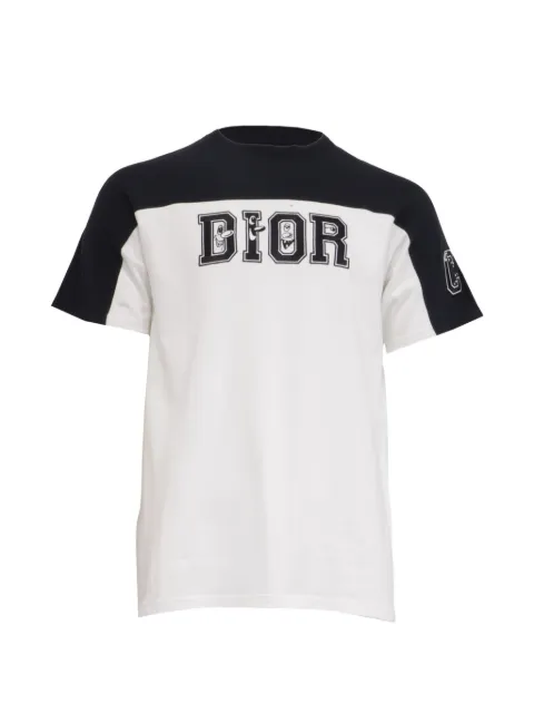 Christian Dior Pre-Owned x Kenny Scharf embroidered T-shirt White RFCPUUSCL787492M