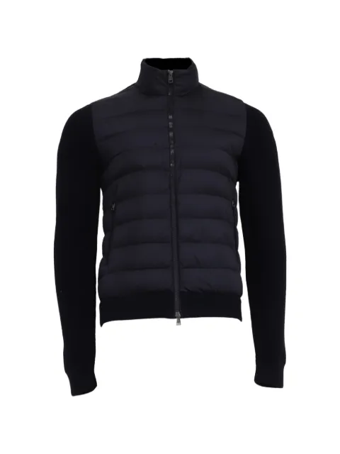 Moncler Vintage quilted panelled sweater Blue RFCPUUSCL787342M